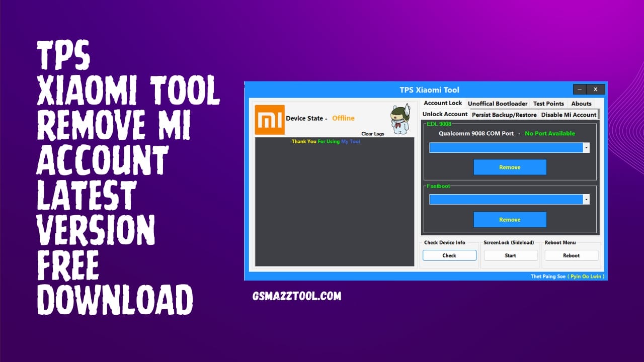 Tps xiaomi tool remove mi account latest version free download