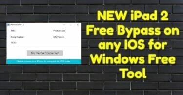 New ipad 2 free bypass on any ios for windows free tool