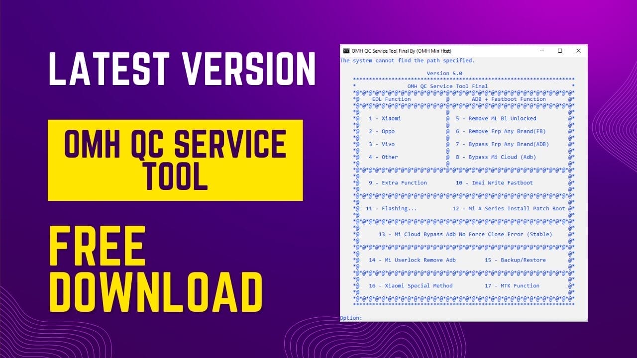 Omh qc service tool Omh qc service tool
