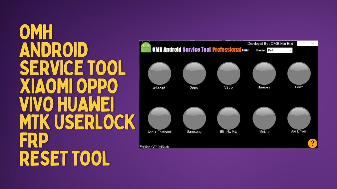 Omh android service tool xiaomi oppo vivo huawei mtk userlock frp reset tool Omh android service tool xiaomi oppo vivo huawei mtk userlock frp reset tool