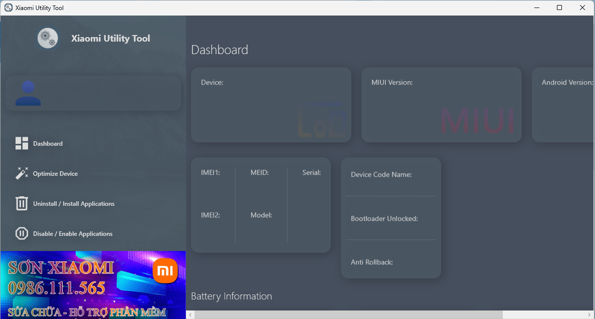 Xiaomi utility tool