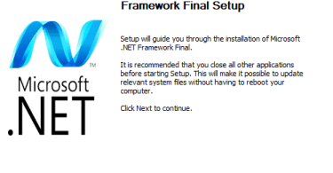 Microsoft .Net Framework Final Version Free Download