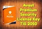 Avast premium security license key till 2050
