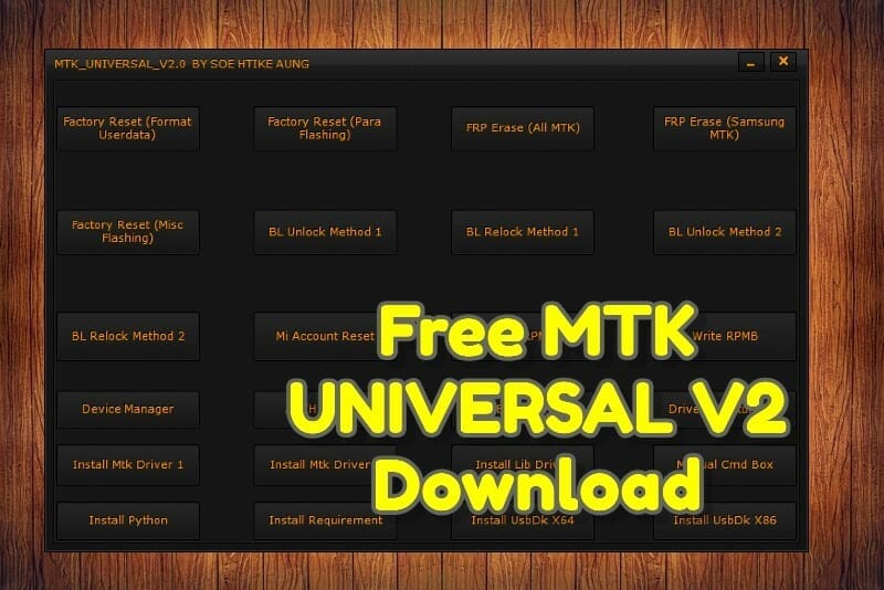 Free MTK UNIVERSAL V2 Download