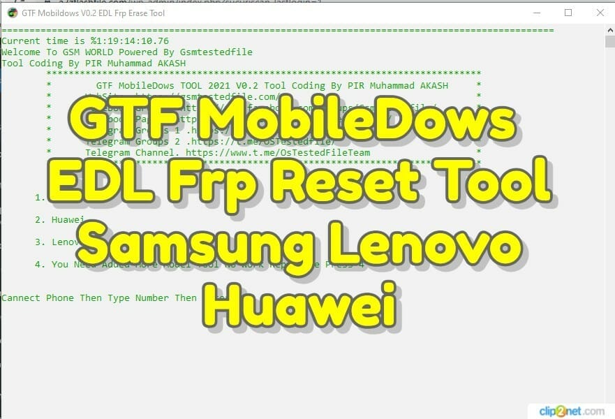 Gtf mobiledows v0. 2 edl frp reset tool samsung lenovo huawei