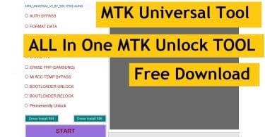 MTK Universal V5 New All in One MediaTek FRPPasswordAuth Bypass Tool