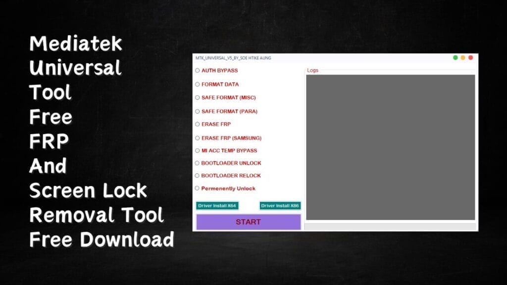 Mediatek universal tool free frp and screen lock removal tool free download