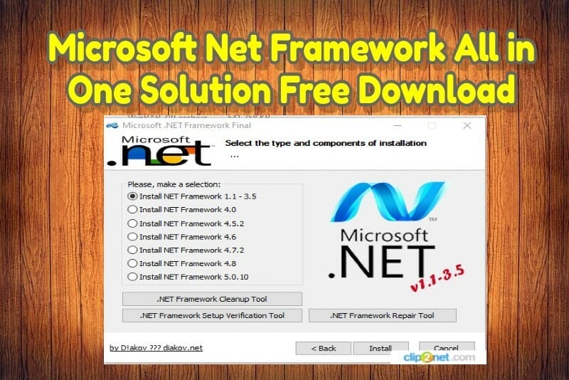 Microsoft net framework all in one solution free download