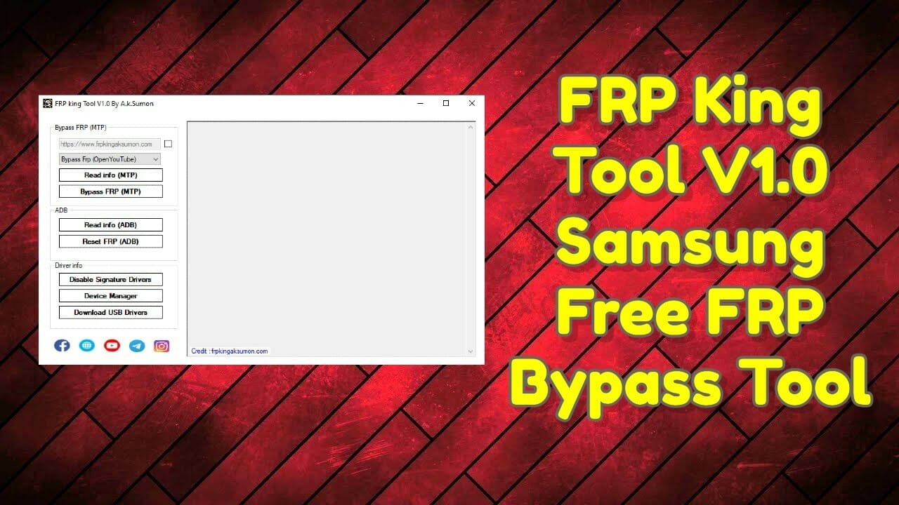 Frp king tool v1. 0 samsung free frp bypass tool