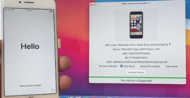 New SMD UNIVERSAL ACTIVATOR icloud bypass MEIDGSM iOS 12 – 14.8.1 With Calls
