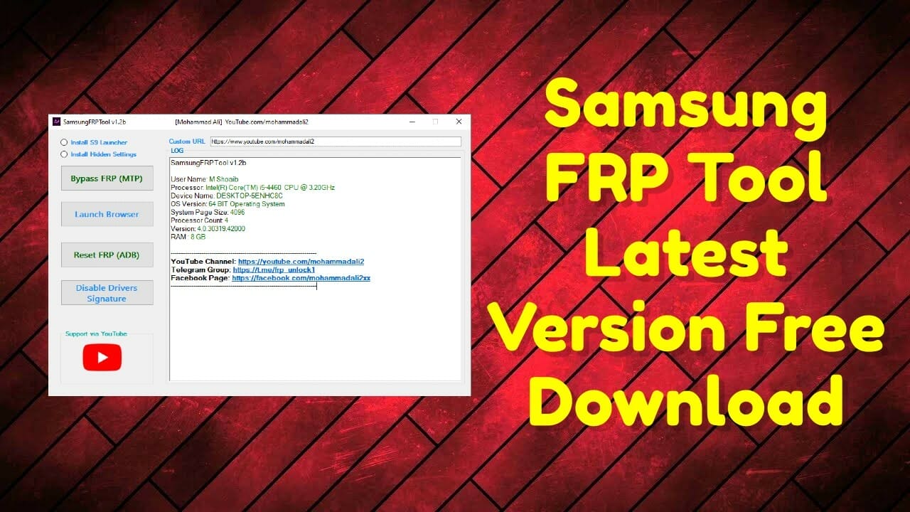 Samsung FRP Tool V1.2b Latest Version Free Download