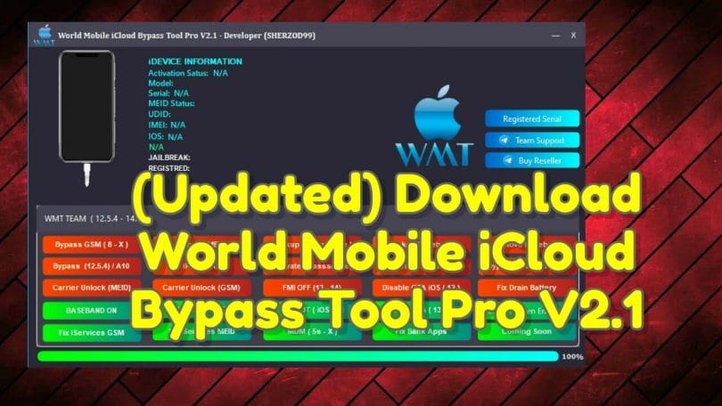 (Updated) Download World Mobile iCloud Bypass Tool Pro V2.1