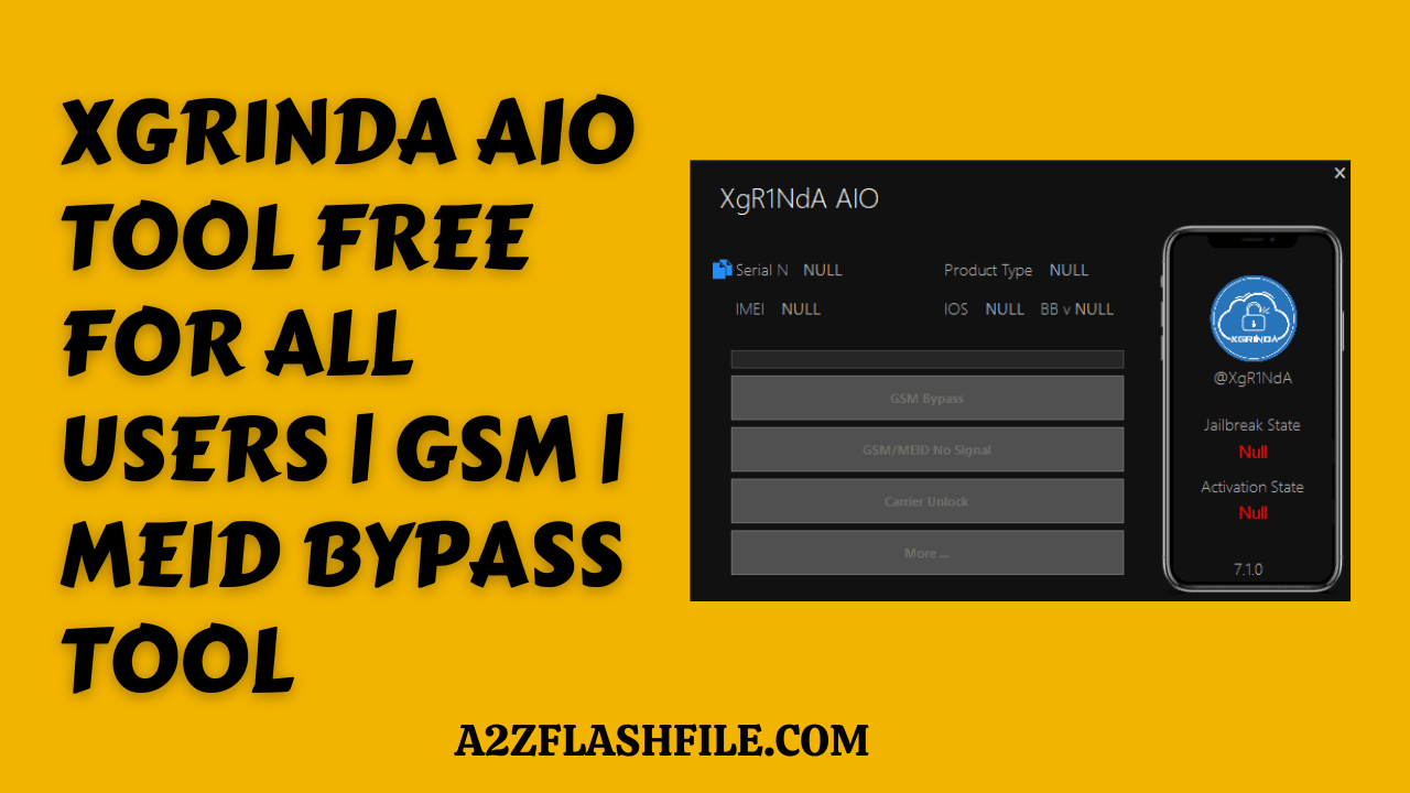 Xgr1nda aio tool 7. 1. 2 free for all users | gsm | meid bypass tool