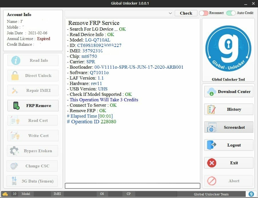 Global unlocker tool -v4. 3 | unlock no box | new securities | in one click 1 Global unlocker pro - v4. 3 latest version free download