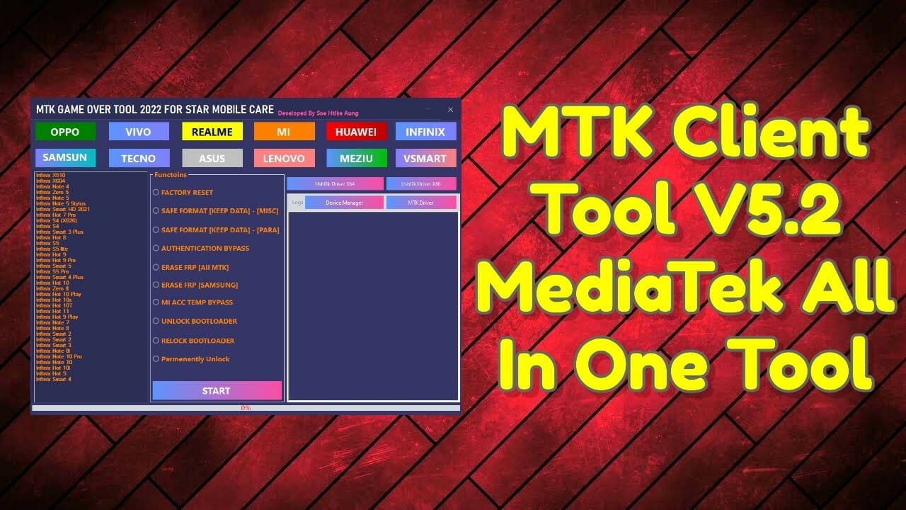 Mtk client tool v5. 2 mediatek all in one tool