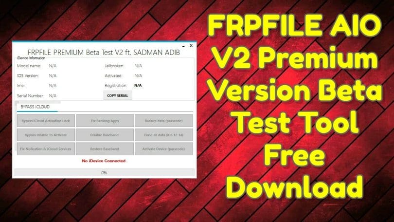 FRPFILE AIO V2 Premium Version Beta Test Tool Free Download
