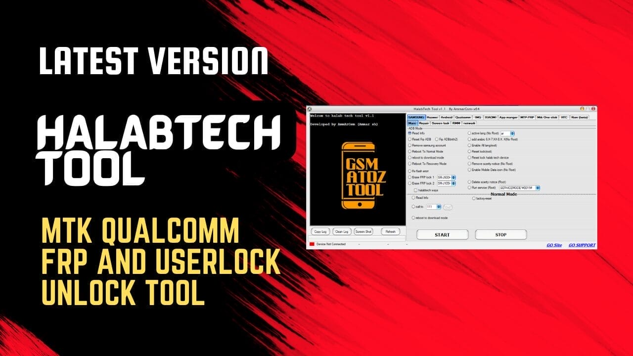 Halabtech tool mtk qualcomm frp and userlock unlock tool