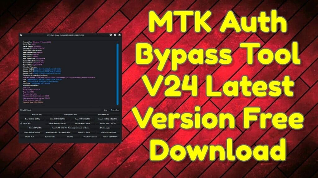 Mtk auth bypass tool v24 latest version free download