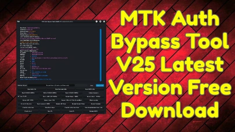 MTK Auth Bypass Tool V25 Latest Version Free Download