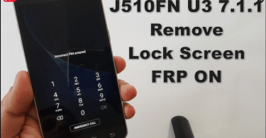 Samsung J510FN U3 7.1.1 Remove Lock Screen FRP ON Without Data Loss