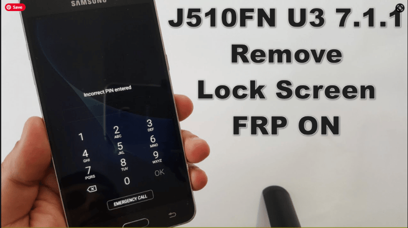 Samsung J510FN U3 7.1.1 Remove Lock Screen FRP ON Without Data Loss
