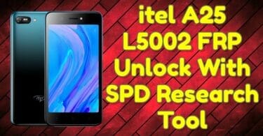 Itel a25 l5002 frp unlock with spd research tool