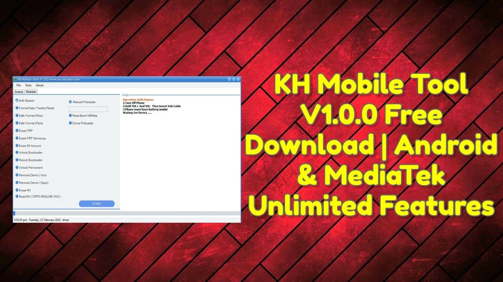 Kh mobile tool v1. 0. 0 free download | android & mediatek unlimited features 1 Kh mobile tool v1. 0. 0 free download _ android & mediatek unlimited features