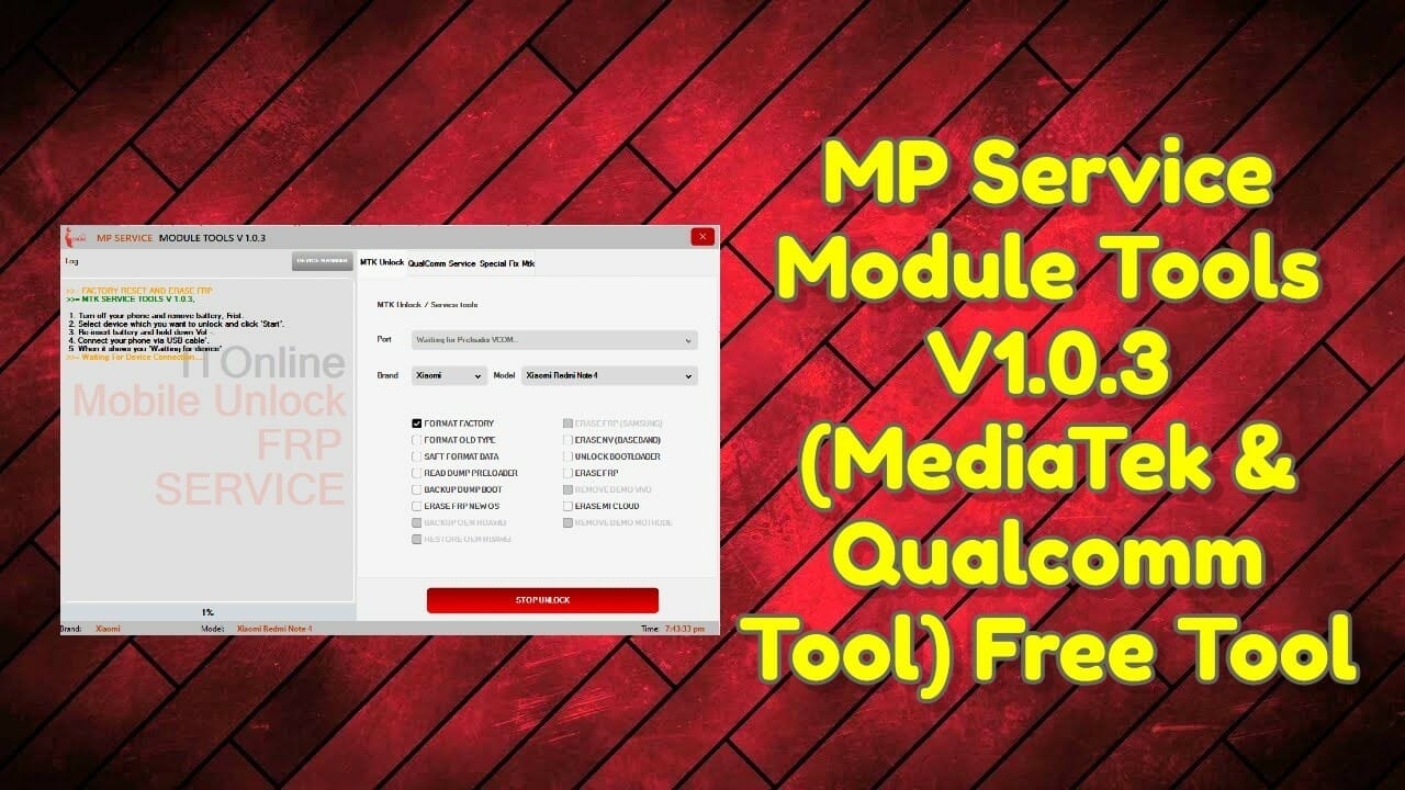 Mp service module tools v1. 0. 3 (mediatek & qualcomm tool) free download