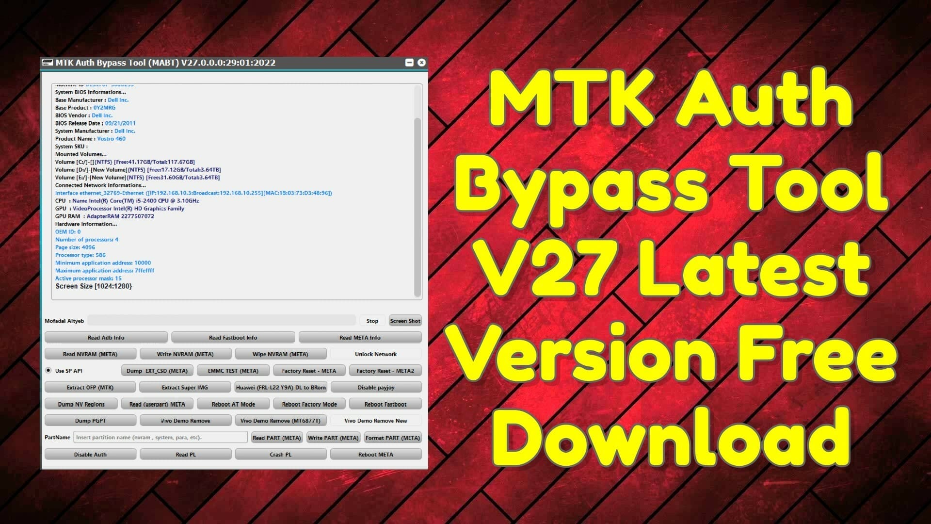 Mtk auth bypass tool v27 latest version free download