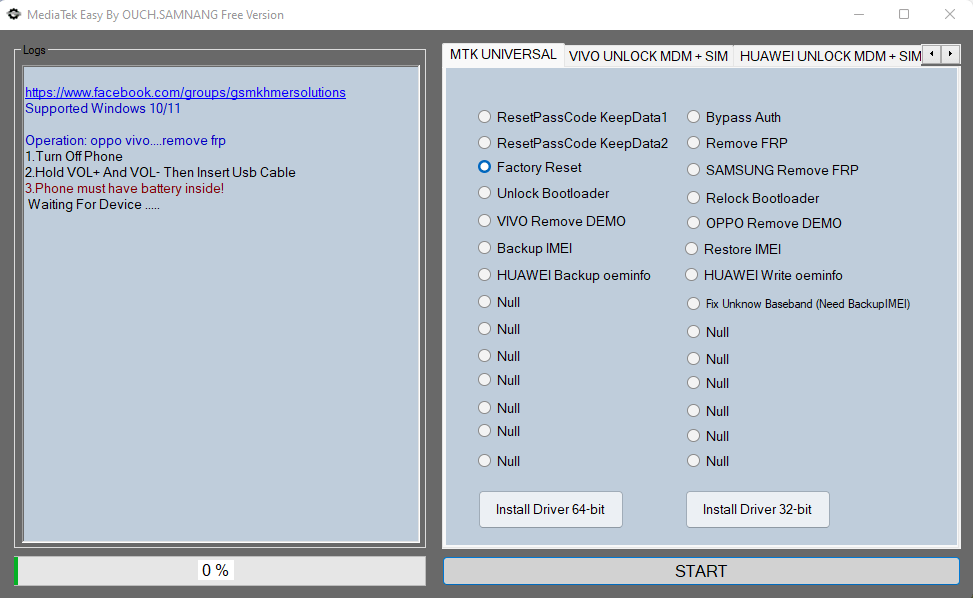 Mediatek easy tool v1. 0 by ouch samnang free version download