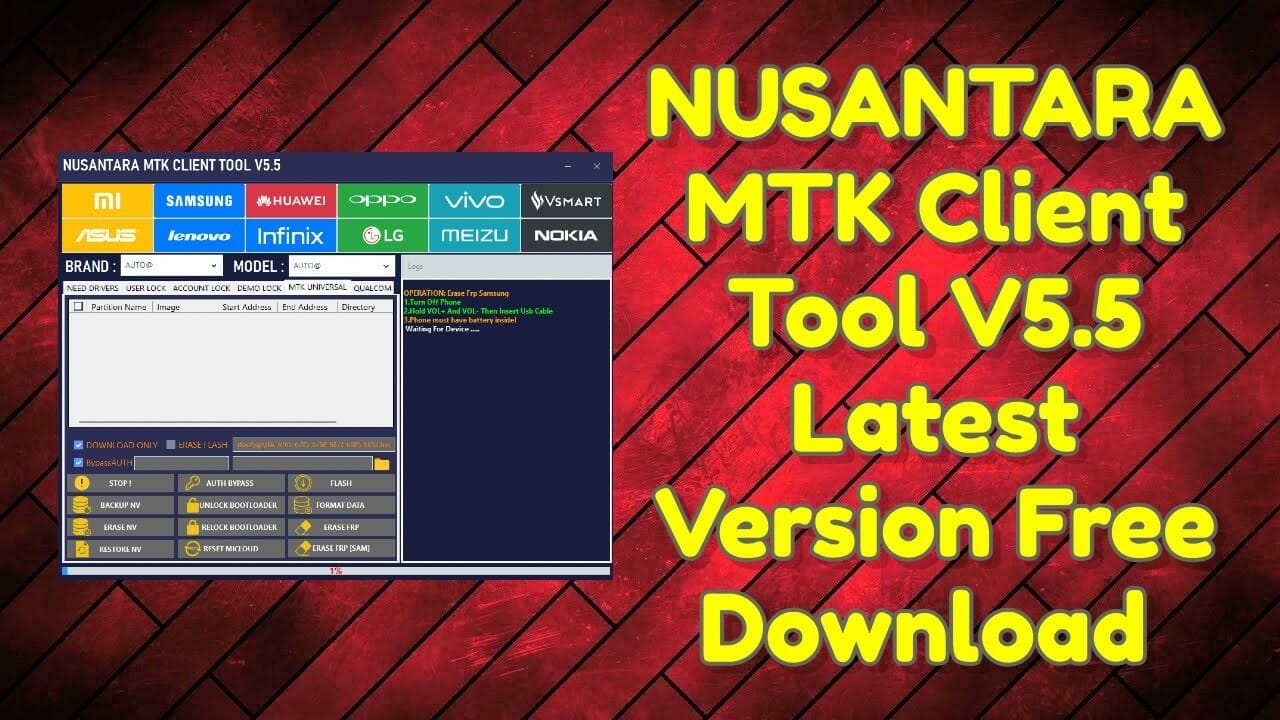 Nusantara mtk client tool v5. 5 latest version free download