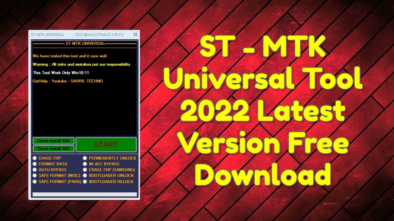 St-mtk universal tool latest version free download 1 St - mtk universal tool 2022 latest version free download