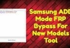 Samsung adb mode frp bypass for new models tool