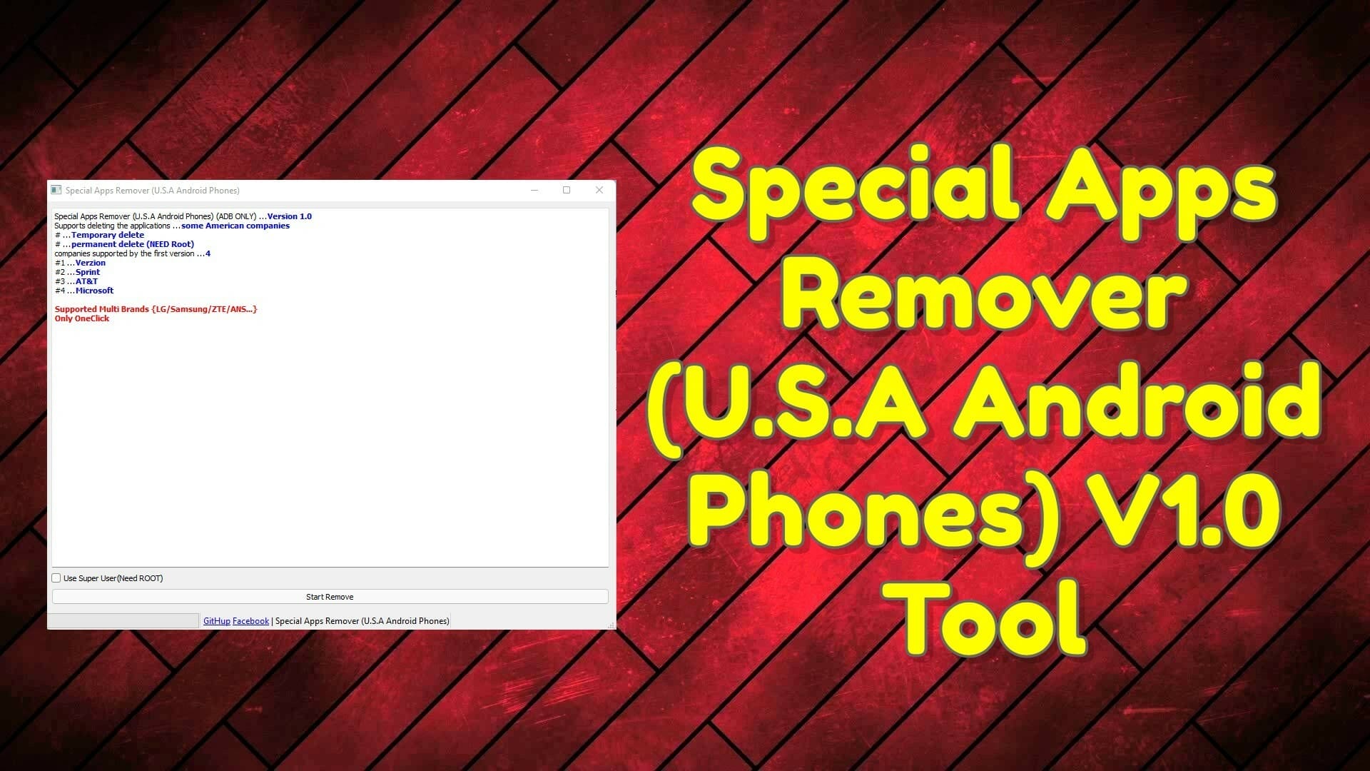 Special apps remover (u. S. A android phones) v1. 0 tool 1 Special apps remover (u. S. A android phones) v1. 0 tool