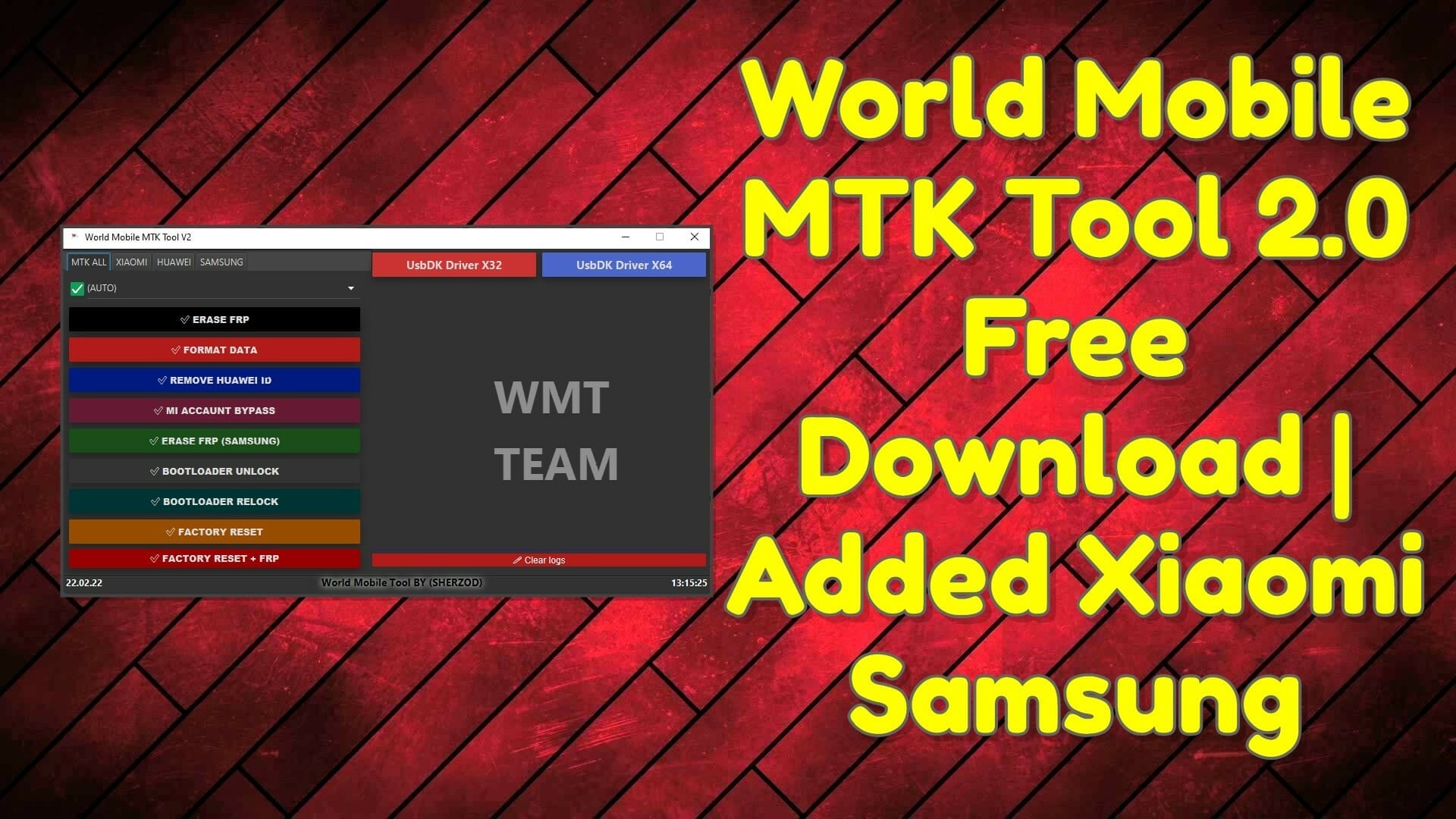 World mobile mtk tool 2. 0 free download _ added xiaomi samsung