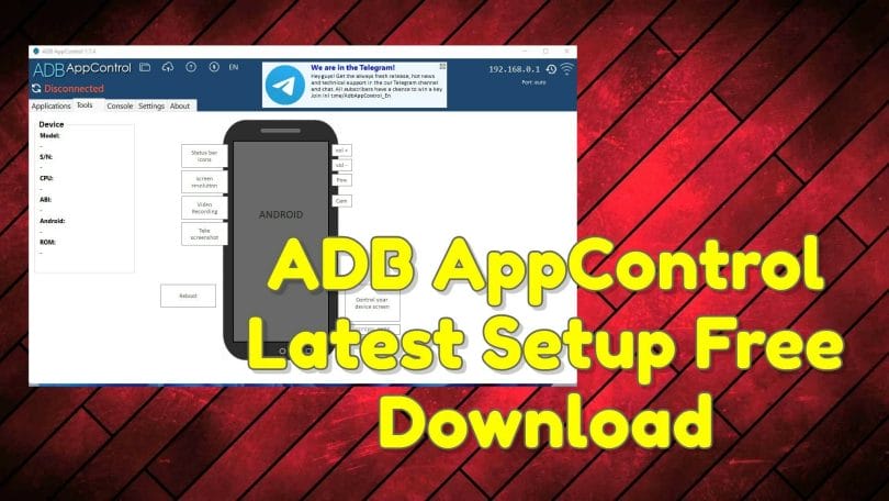 ADB AppControl Latest Setup Free Download