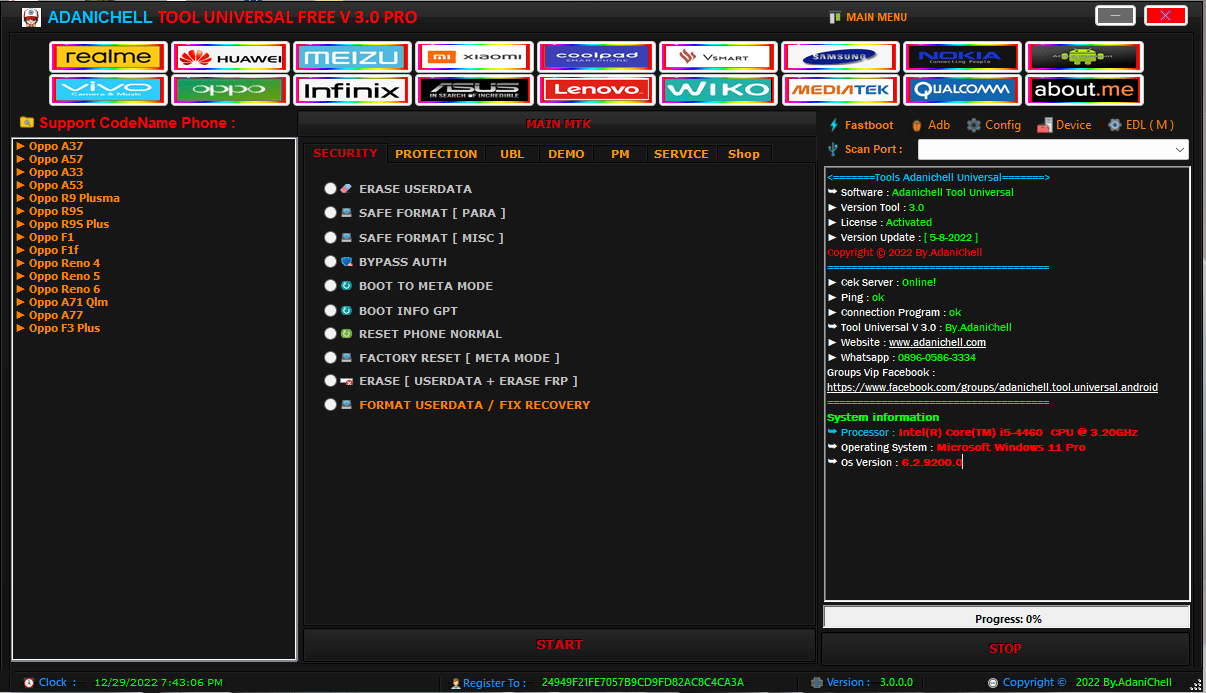 Adanichell tools universal pro v3. 0 Adanichell tools universal pro v3. 0