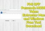 Fmi off passcode mode token extractor mac and windows free tool download