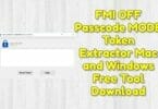 Fmi off passcode mode token extractor mac and windows free tool download