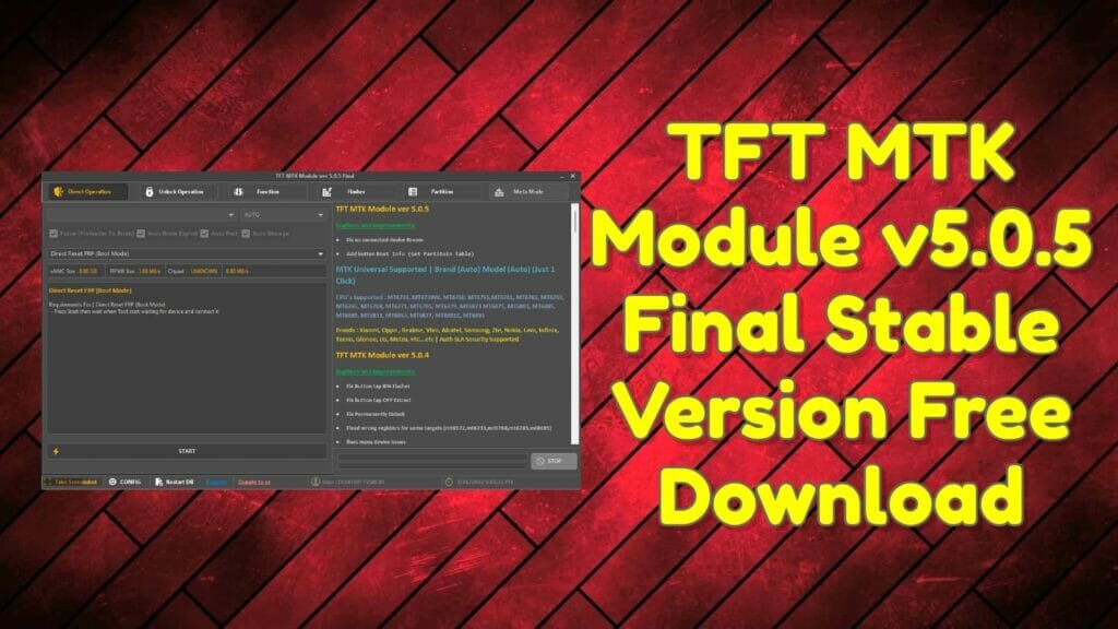 Tft mtk module v5. 0. 5 final stable version free download