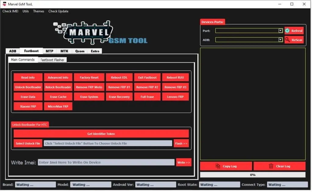 Marvel gsm tool v5. 0 mtk qualcomm mtp frp erase tool