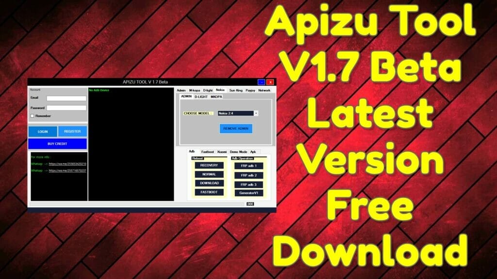 Apizu tool v1. 7 beta latest version free download