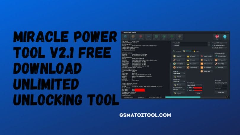 Miracle Power Tool V2.1 Free Download Unlimited Unlocking Tool