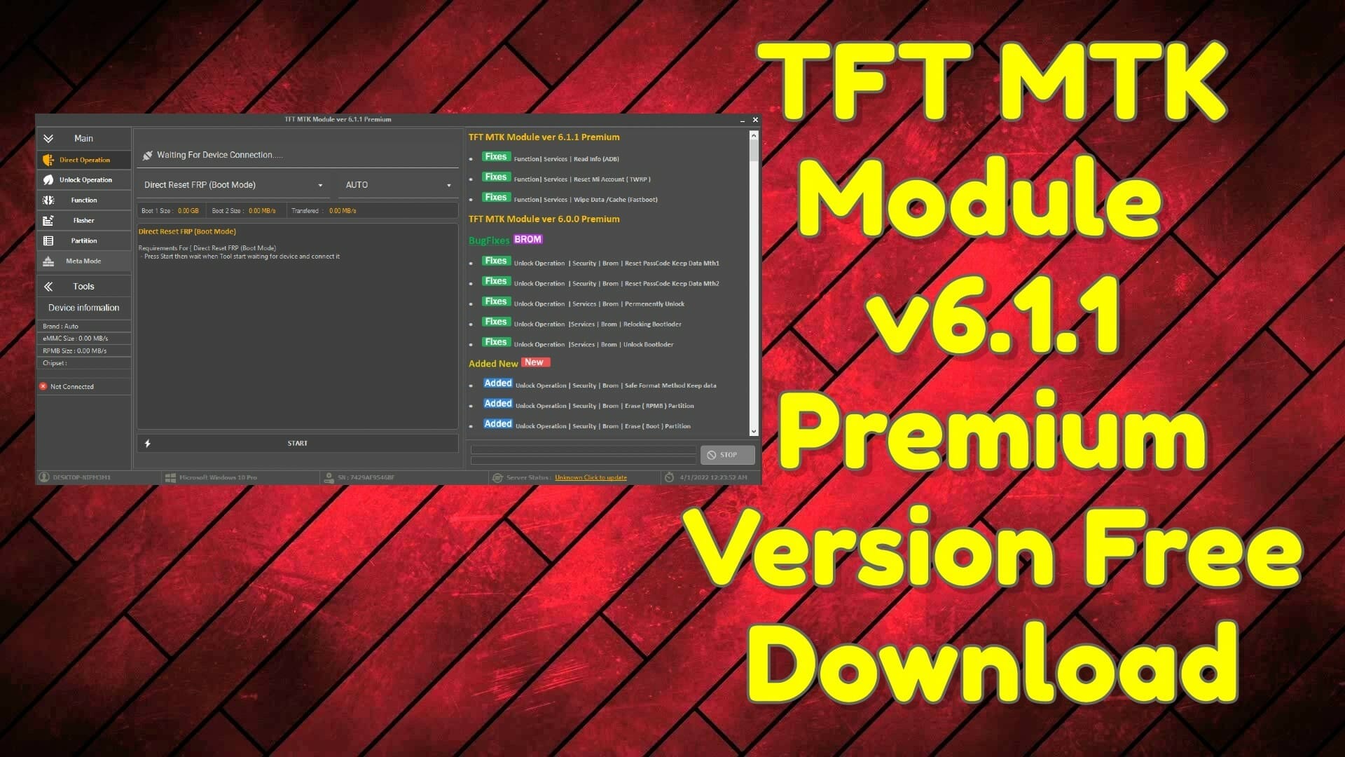 Tft mtk module v6. 1. 1 premium version free download