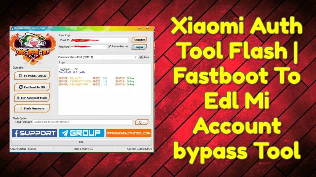 Xiaomi auth tool flash _ fastboot to edl mi account bypass tool