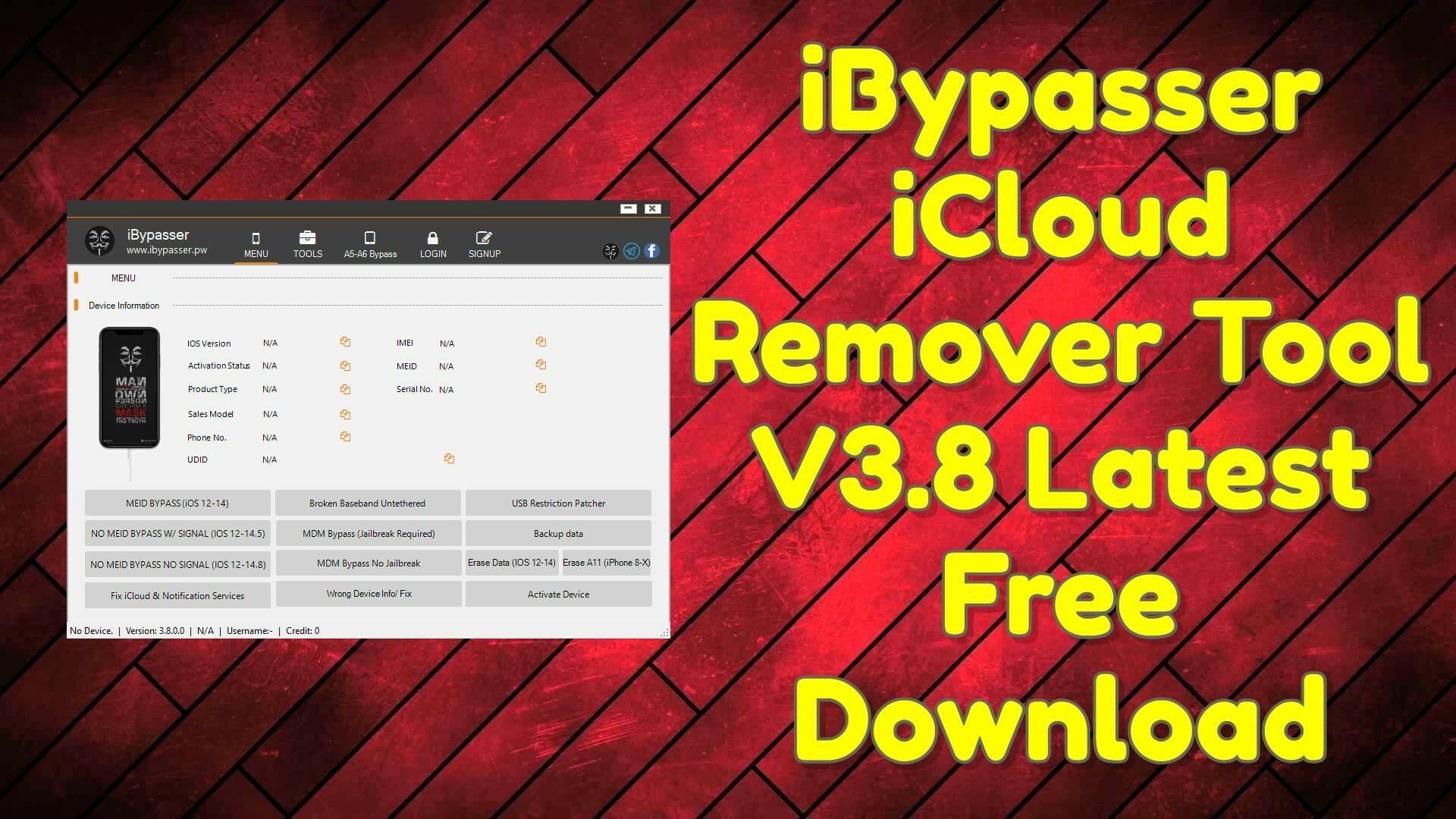 Ibypasser icloud remover v3. 8 free tool 1 Ibypasser icloud remover tool v3. 8 latest free download