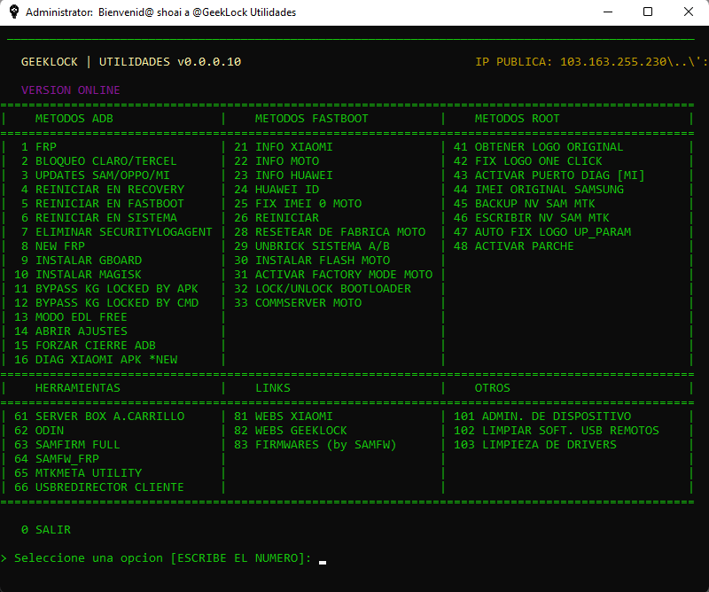 Geeklock utility tool