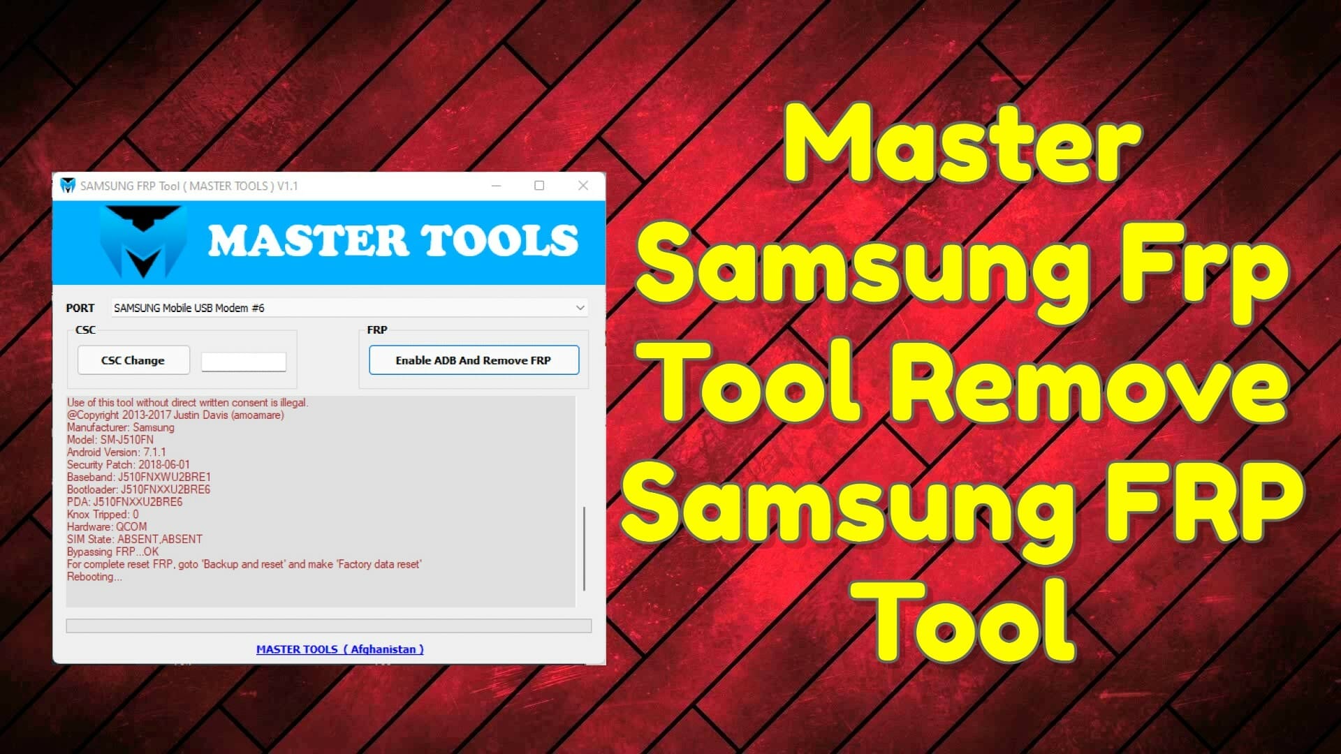 Master samsung frp tool remove samsung frp tool