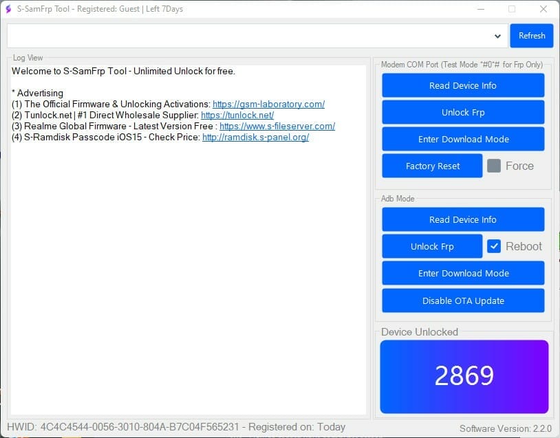 Samsung s samfrp tool 2. 2 one click frp bypass tool 2 S-samfrp tool v2. 2. 0 latest one-click frp bypass tool