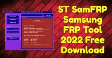 St samfrp samsung frp tool free download